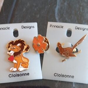 VINTAGE CLOISONNE PINS